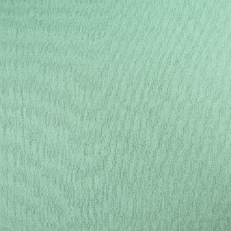 Double Gaze Unie Vert Menthe - Maison Klem